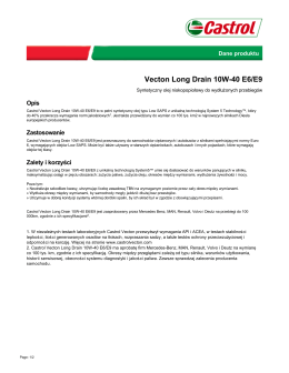 Vecton Long Drain 10W-40 E6/E9