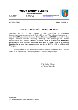 wójt gminy olesno - Urząd Gminy Olesno