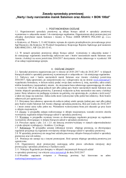 Regulamin Promocji