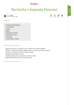 Sur&oacute;wka z kapusty kiszonej