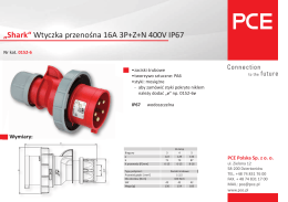 Wtyczka przenośna 16A 3P+Z+N 400V IP67