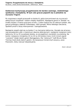 Wersja PDF - AS Roma.pl