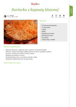 Surówka z kapusty kiszonej