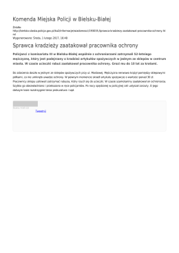 Generuj PDF - Komenda Miejska Policji w Bielsku