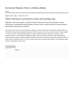 Generuj PDF - Komenda Miejska Policji w Bielsku