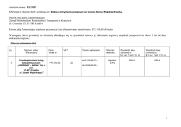 Informacja z otwarcia ofert - Zarząd Infrastruktury Komunalnej i