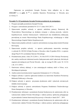 Posiedzenie Zarządu Powiatu