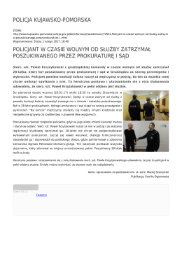 Generuj PDF - Policja Kujawsko