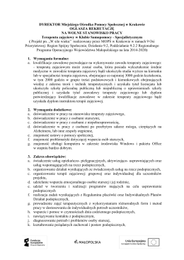 Terapeuta zajęciowy w Klubie Samopomocy