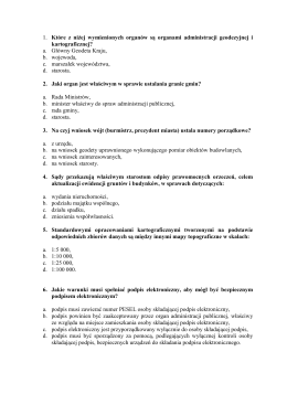 Test nr 12 - Główny Urząd Geodezji i Kartografii