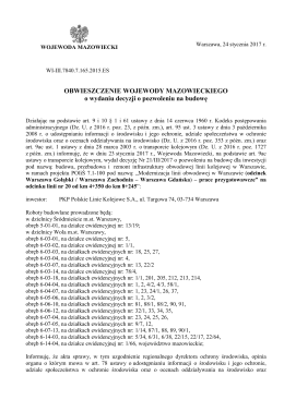 treść obwieszczenia