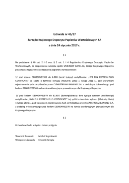 Uchwała Nr 0045-2017