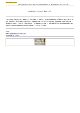 Przejmiemy Zadłużone Spółki 299