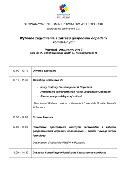 Program seminarium