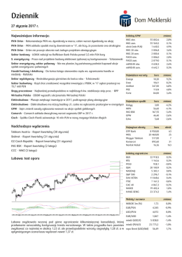 PKN Orlen, Wirtualna Polska, Elektrobudowa, GPW, Comarch