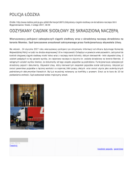 Generuj PDF - Policja Ł&oacute;dzka