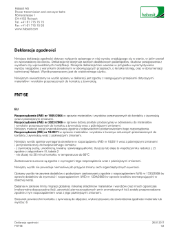 Deklaracja zgodności FNT-5E