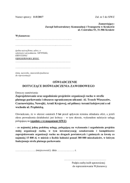 Zał.3 - Oświadczenie - Zarząd Infrastruktury Komunalnej i