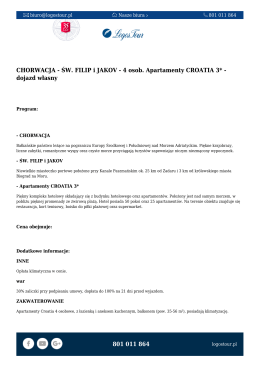 801 011 864 CHORWACJA - ŚW. FILIP i JAKOV