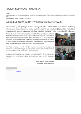 policja kujawsko-pomorska dziecięce odwiedziny w świeckiej