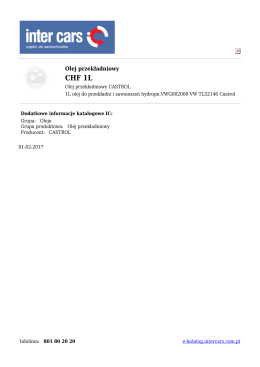 Olej przekładniowy - e