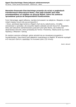 Wersja PDF - AS Roma.pl