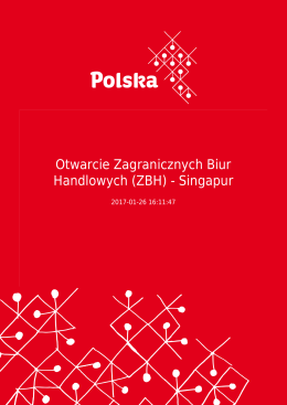 Otwarcie Zagranicznych Biur Handlowych (ZBH)