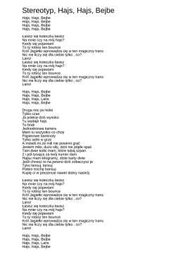 Stereotyp, Hajs, Hajs, Bejbe