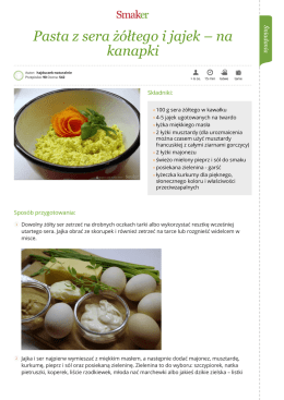 Pasta z sera ż&oacute;łtego i jajek &ndash; na kanapki
