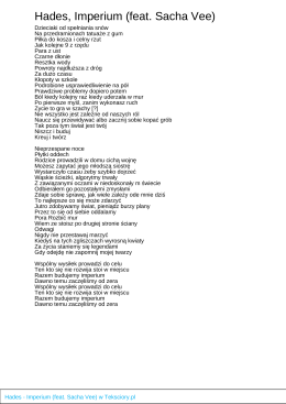 Hades, Imperium (feat. Sacha Vee)