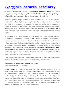 Cypryjska porażka Nafciarzy