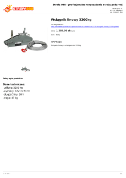 Wciągnik linowy 3200kg