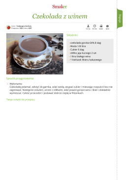 Czekolada z winem