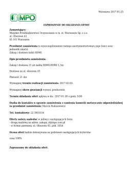 Zakup i dostawa kabli HDMI