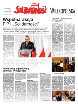 pobierz najnowszy numer - Solidarność Wielkopolska