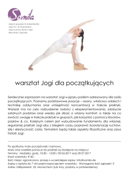 warsztat Jogi dla początkujących