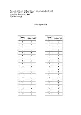 A.68 Obsługa klienta w jednostkach administracji