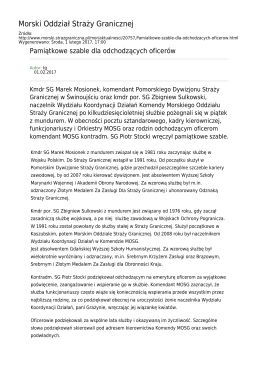 Generuj PDF z tej stronie - Straż Graniczna Morski Oddział Straży