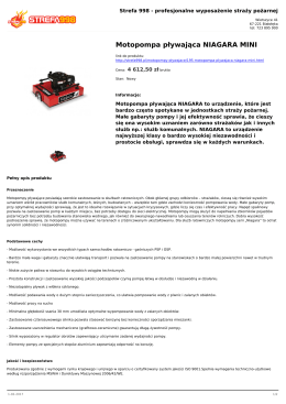 Motopompa pływająca NIAGARA MINI