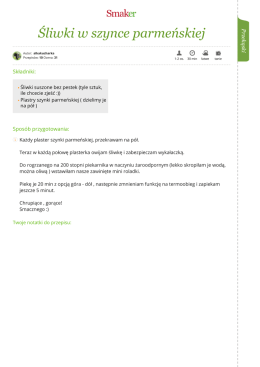 Śliwki w szynce parmeńskiej