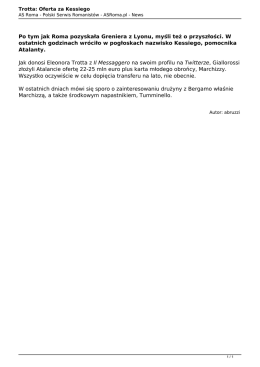 Trotta: Oferta za Kessiego