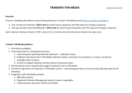 TRANSFER TVN MEDIA
