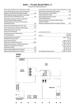 plan budynku c - Administracja SGH