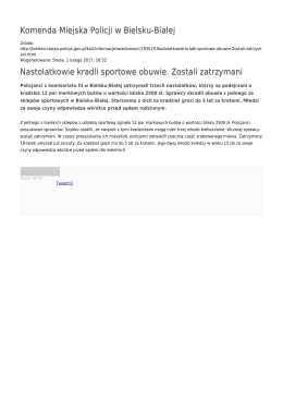 Generuj PDF - Komenda Miejska Policji w Bielsku