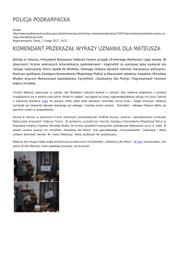 Generuj PDF - Policja Podkarpacka