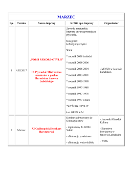 marzec - UM Jan&oacute;w Lubelski