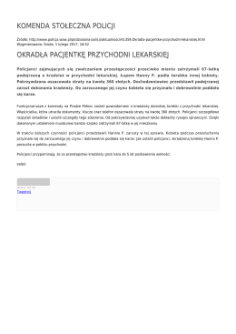 Generuj PDF - Komenda Stołeczna Policji