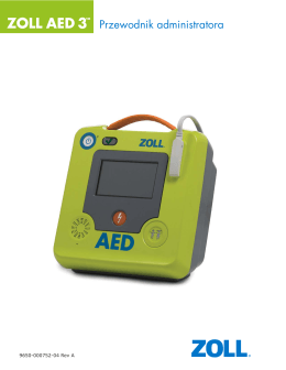 Przewodnik administratora - ZOLL AED 3 Device Registration