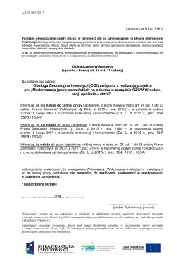 03 Wzór oświadczenia o przynależności lub braku przynależności