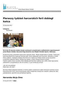Pierwszy tydzień harcerskich ferii dobiegł końca